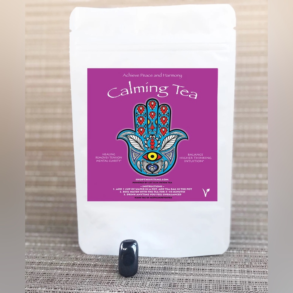 Calming Tea with Hematite Stone Hibiscus Mint Tea This Fits Me Wellness & Beauty